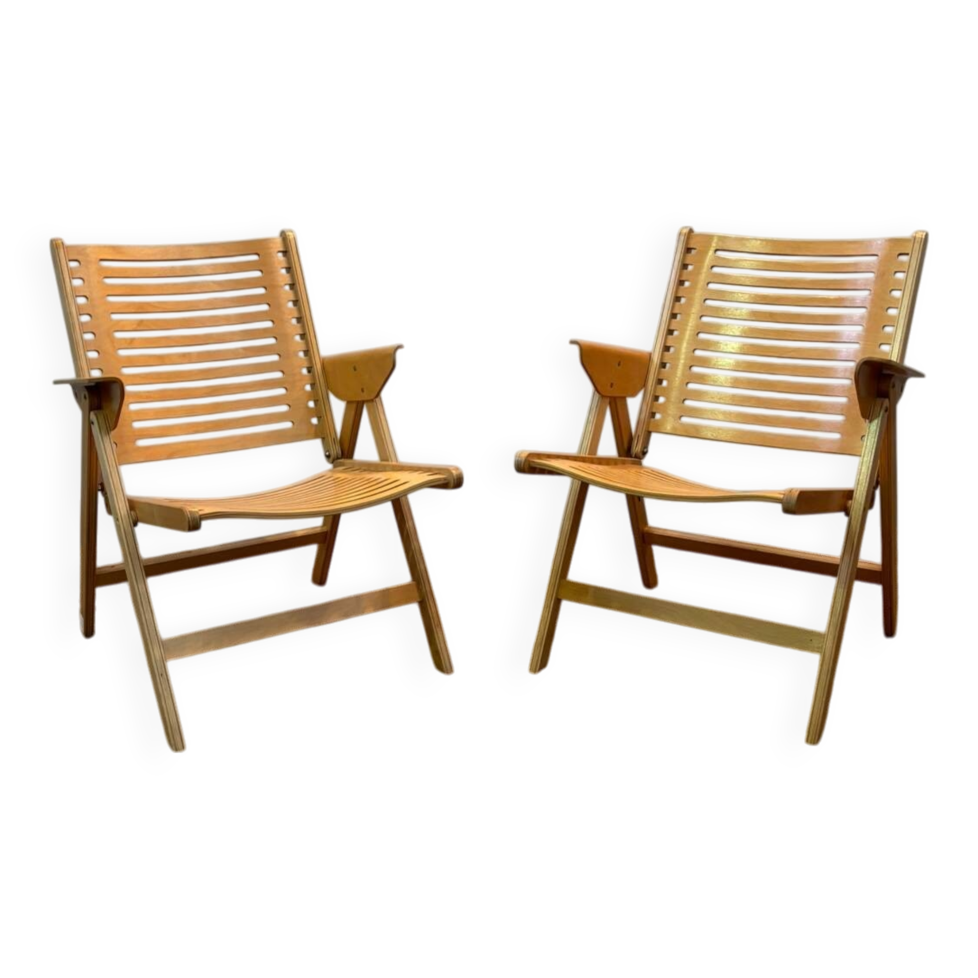 Pair of Niko Kralj folding armchairs