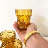 Vintage amber water glasses