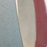 Organic design lamp in white and pink ceramic circa 1950