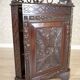 Cabinet d'angle en acajou, années 1890