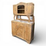 Art Deco Parisian buffet in solid raw oak from the 1930s.
