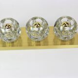 Pair of wall sconces in crystal designed by Sciolari for Peill & Putzler.