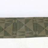 1950s Abstract Wool Hallway Carpet or Rug, Czechoslovakia