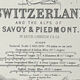 Antique Map Switzerland c1869 Keith Johnston Royal Atlas Hand coloured map