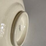 Sarreguemines ivory ivory pastry plate with godrons