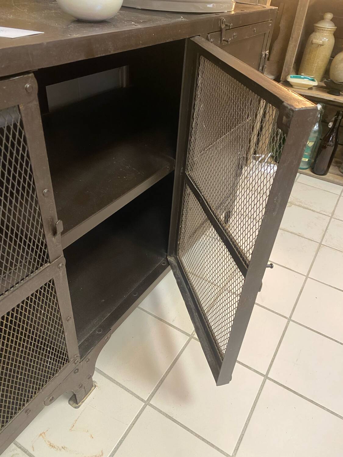 Industrial TV cabinet sideboard