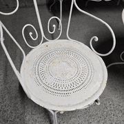 Salon de jardin ancien en fer forgé, début du XXe siècle