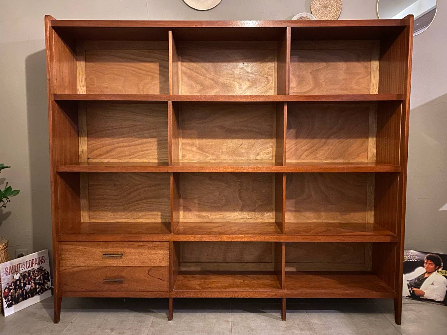 Vintage teak bookcase