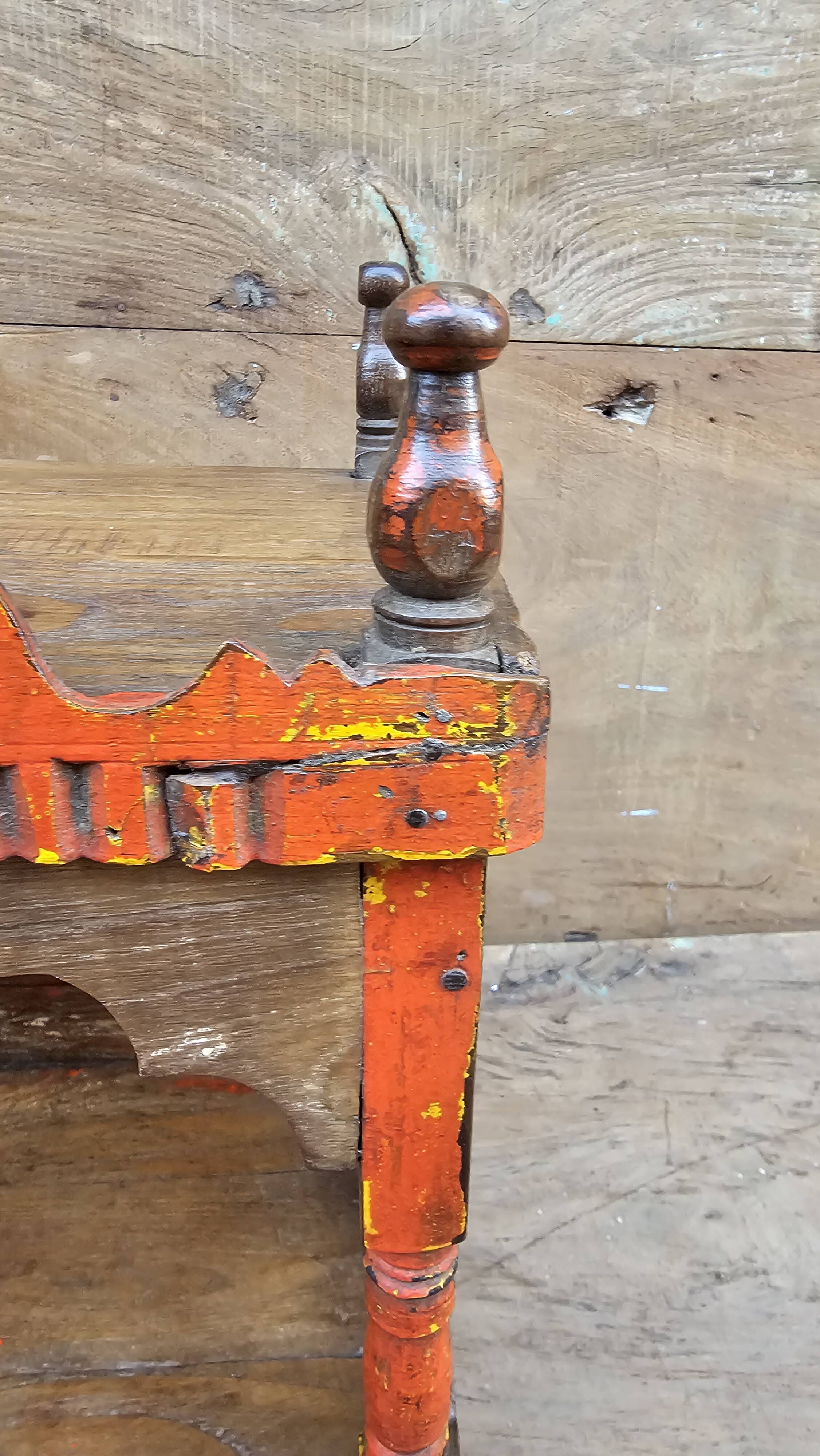 Old Burmese teak offering cabinet