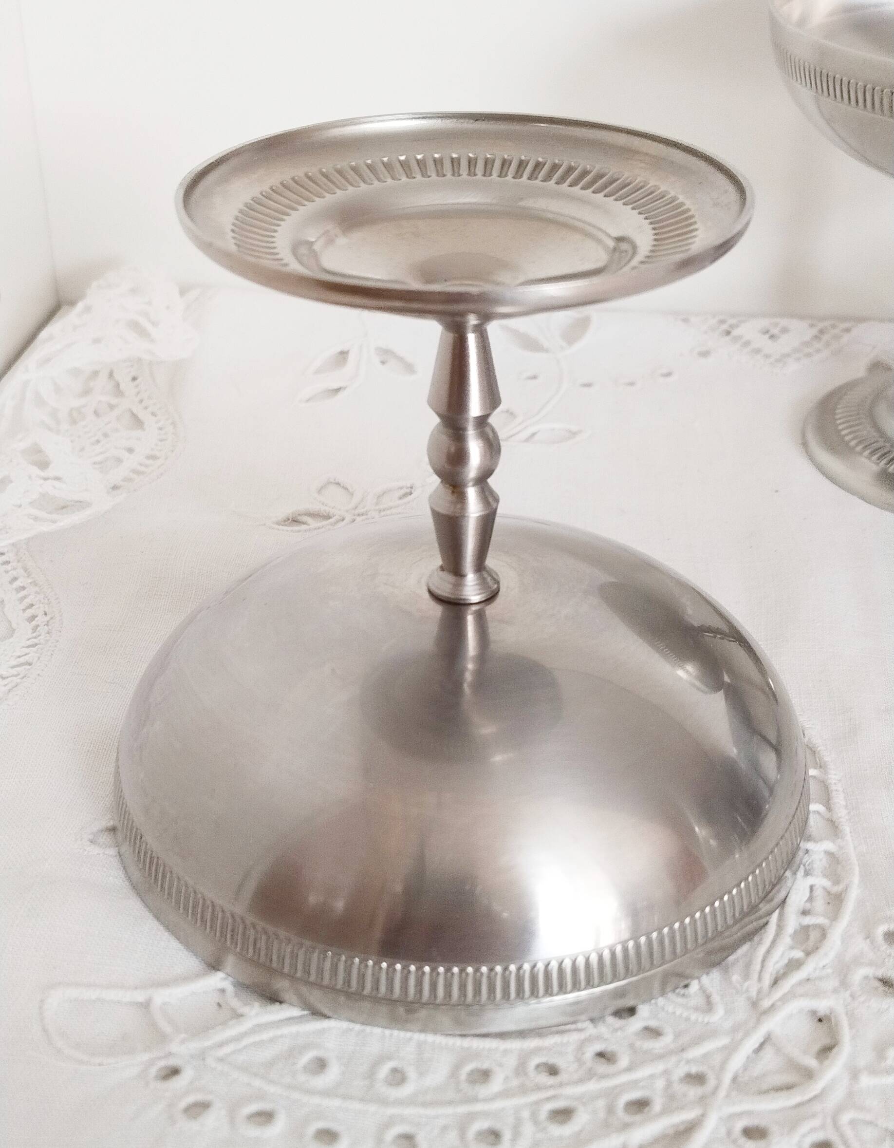 Large ice cream cups, set of 6, in 18/10 stainless steel (ref 13)