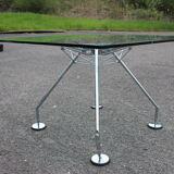 1970s Norman Foster Nomos glass table for Tecno Italy