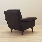 Brown leather armchair, Danish design, 1960s, designer: Aage Christiansen,