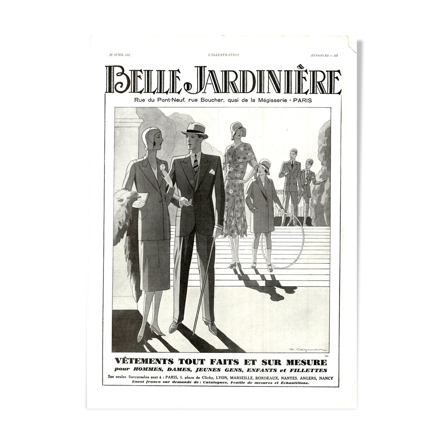 Vintage poster 30s Beautiful Gardener 30x40cm frameless