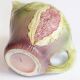 Rare vintage Italian majolica pitcher or jug in the shape of a fig.