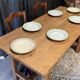 Small farmhouse table in solid oak