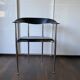 Set of 6 vintage arper chrome leather chairs