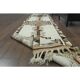 1970s Vintage Turkish Hand-Knotted Wool Cotton White Runner Rug 90x395