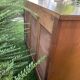 Vintage school cabinet with sliding doors