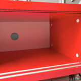 Lacquered red tv cabinet