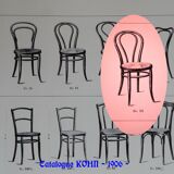 Vienna bistro chair N°18 wood-curved by KOHN, 1910 wooden seat,