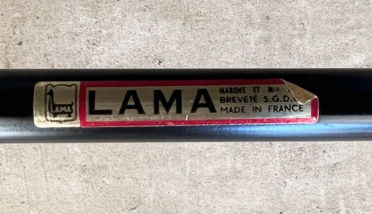 Lama 1970 relax armchair, orange velvet lounge chair