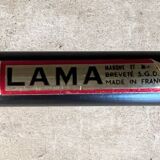 Lama 1970 relax armchair, orange velvet lounge chair