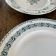 Set of 8dessert plates mismatched Iron Earth XIXth