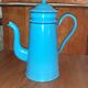 Blue email coffee maker