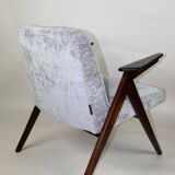Grey Silver Bunny Armchair by Józef Chierowski, 1970s