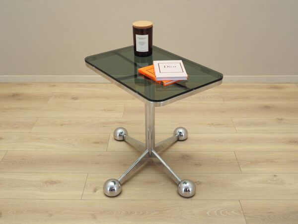 Table basse sur roulettes, design italien, années 1970, fabricant : Allegri