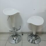 Paire de tabourets de bar vintage