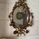 Miroir italien Hollywood Regency, années 50