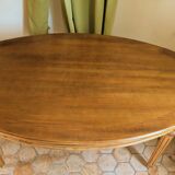 Oval cherry wood table for 6 people