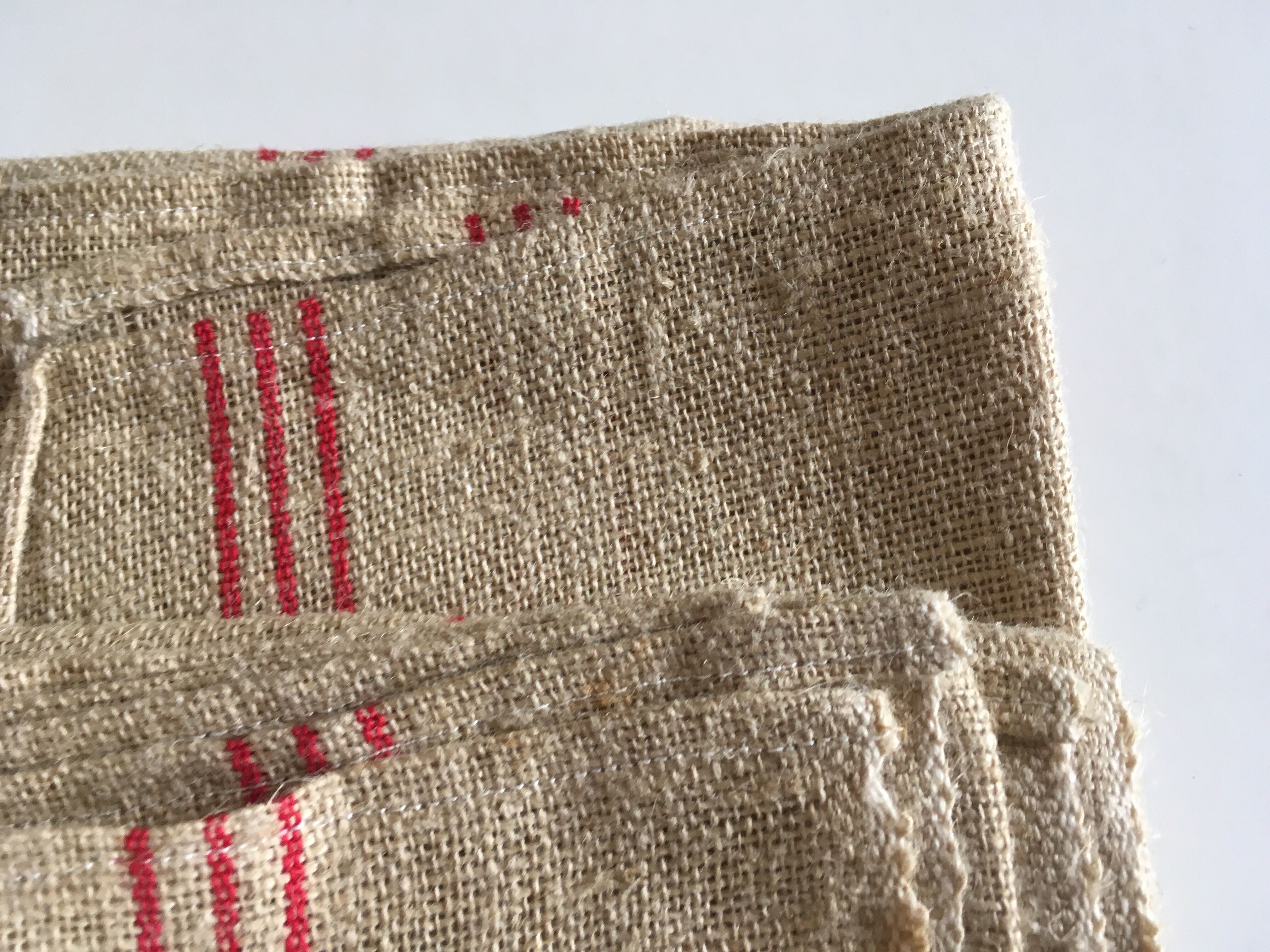 Pair of hemp tea towels stock of kit