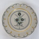 Assiette jaune décorative