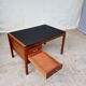 Teak desk with vinyl top