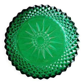 Chiseled glass salad bowl