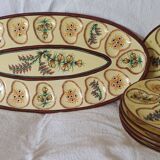 Oyster platter and 6 plates