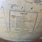Globe Terrestre Ancien G.thomas France Début Années 1900