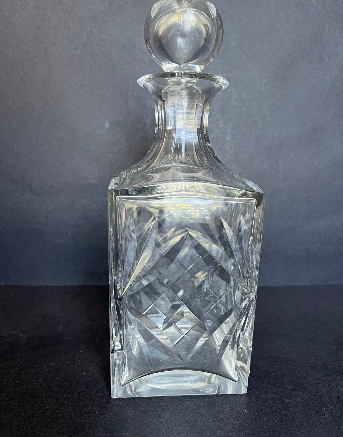 Saint Louis crystal whiskey decanter