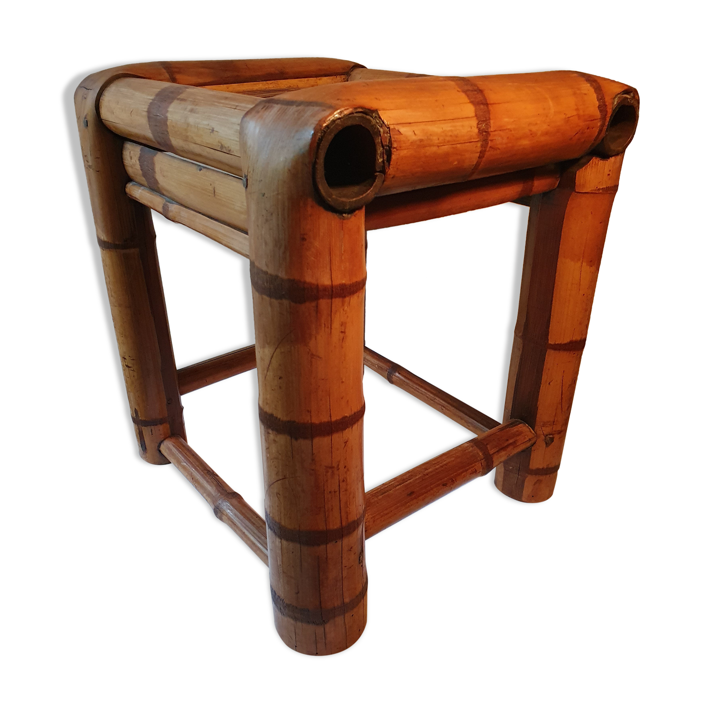 Bamboo side table