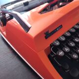 Machine à écrire triumph adler contessa de luxe vintage orange
