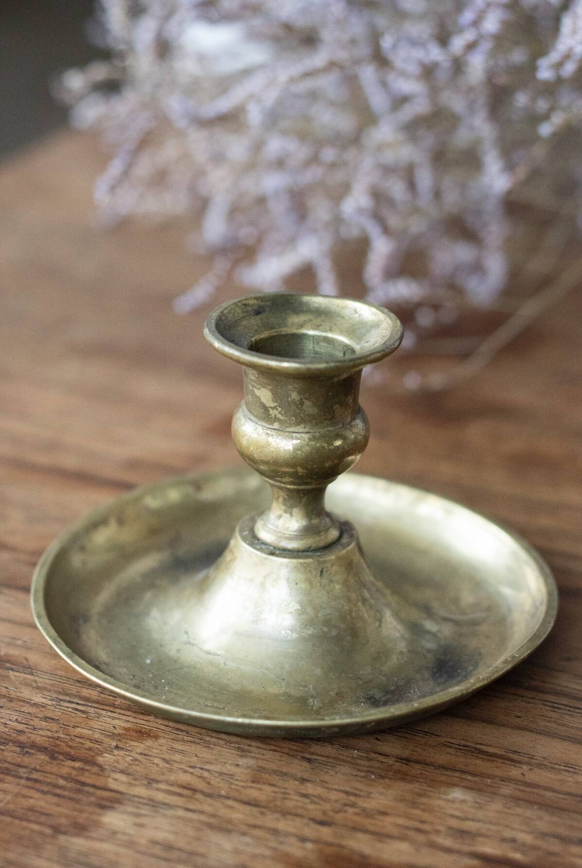Vintage brass candle holder