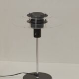 Postmodern lamp in metal and plexiglass Cirkel vintage Ikea 1990