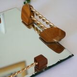Art Deco chiseled mirror tray