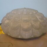 Flower-shaped press glass and glass ceiling light