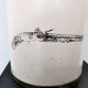 Beige Varnished Metal and Brass Umbrella Stand Attr. to Fornasetti