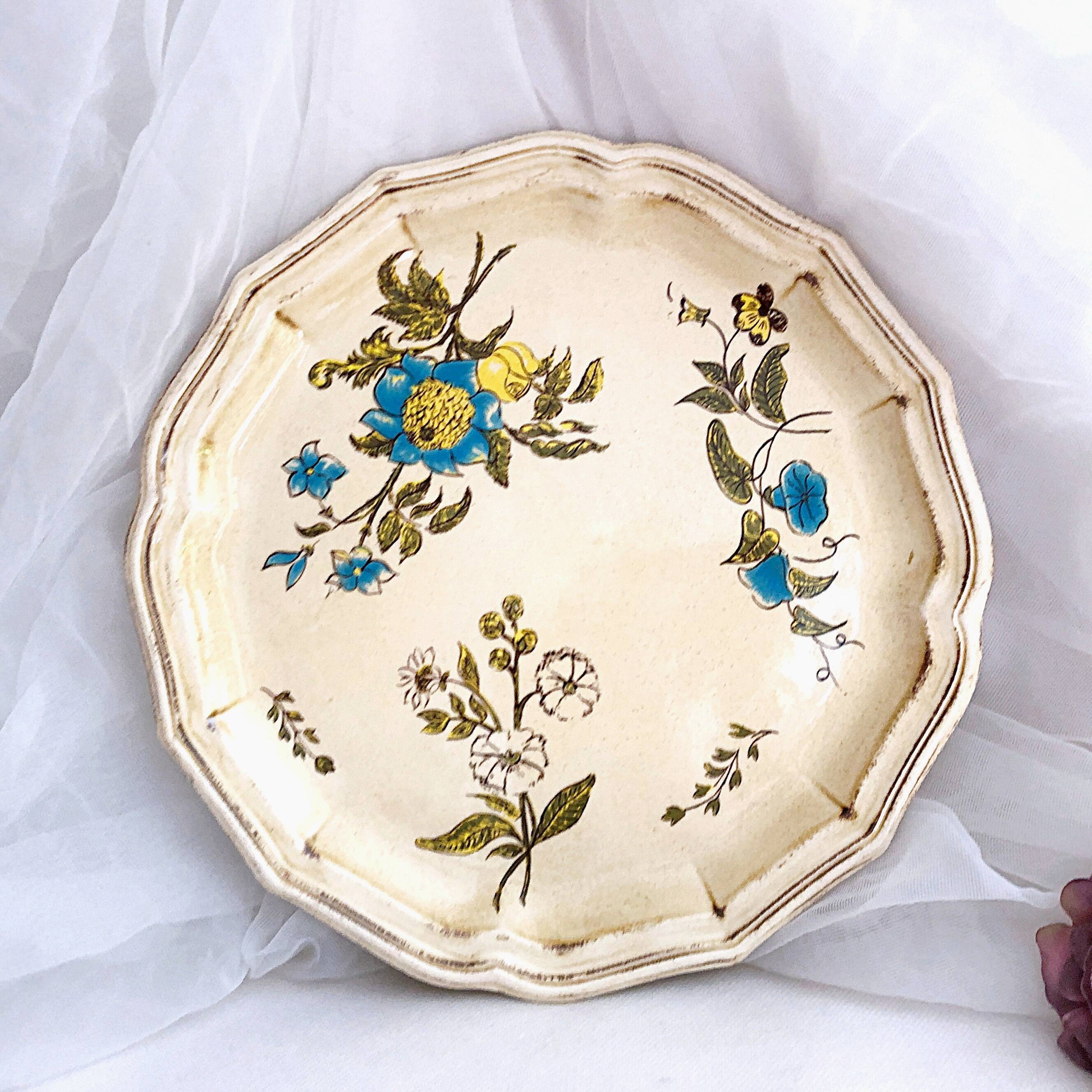 Decorative plate from Salins France decor Montpellier 25.5 cm