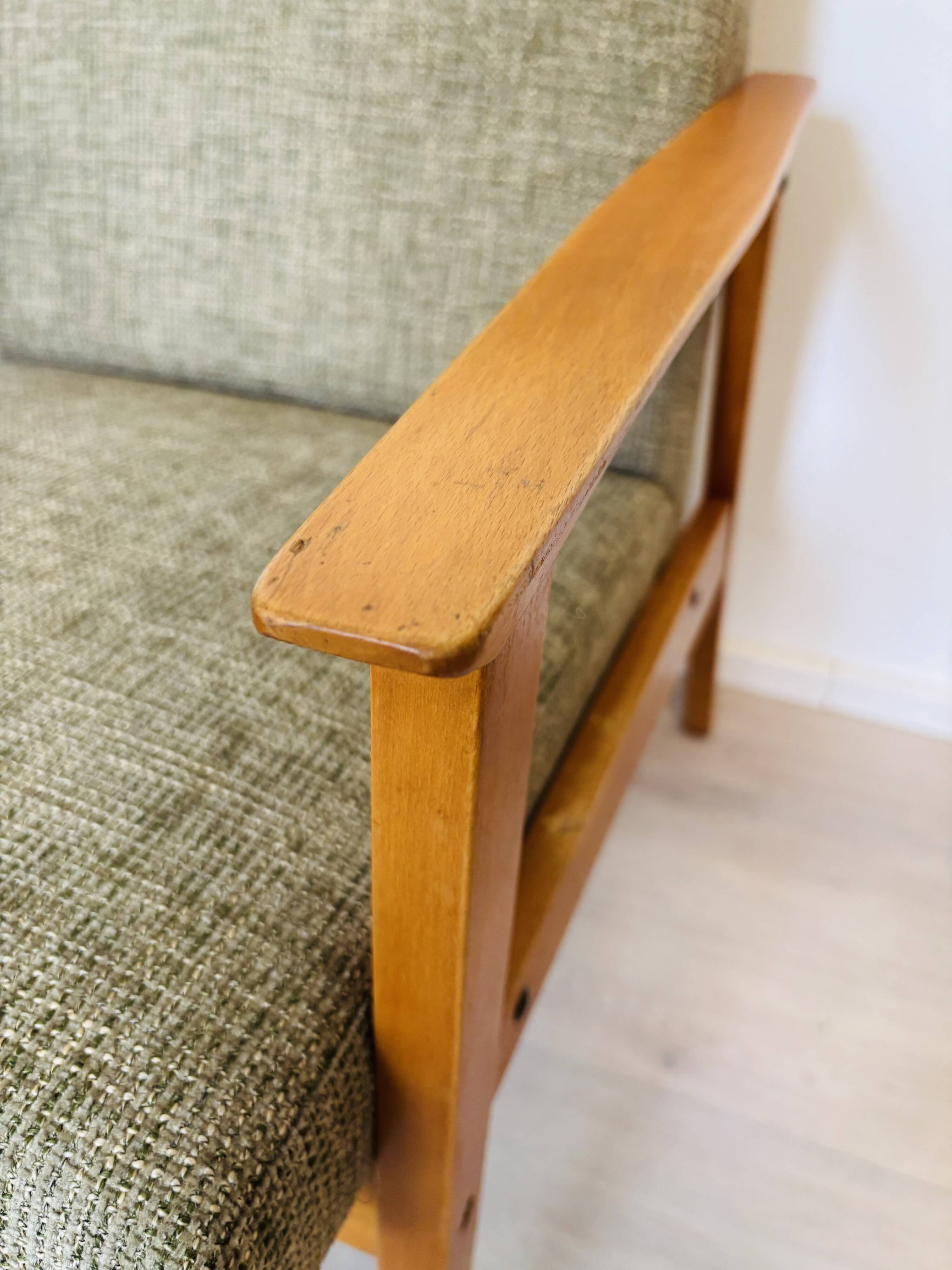 Mid-Century Lounge Armchair, Czechoslovakia 1960’s