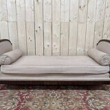 Banquette - Canapé de style Louis XVI tissu fleurs